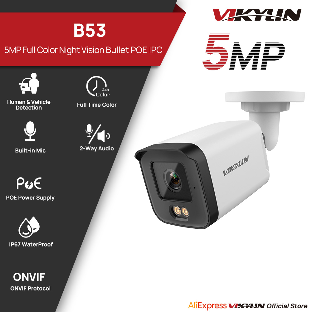 Outdoor Lighting Mains Powered - Cámara de Seguridad IP VIKYLIN de
