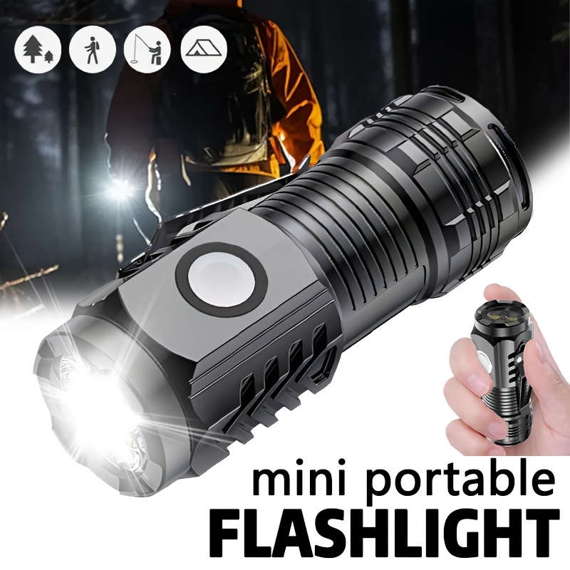 Outdoor Lighting Black - Mini linterna de 3 LED con