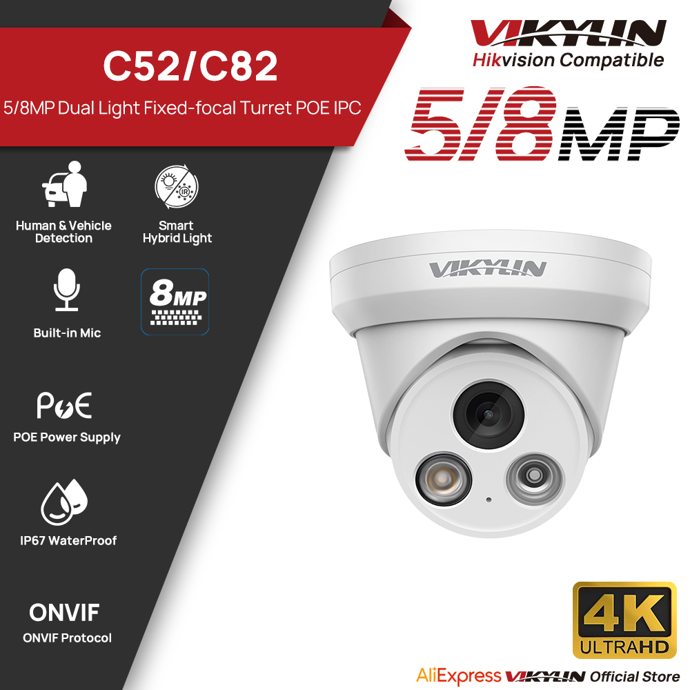 Cámara IP VIKYLIN 5/8MP 4K con - Outdoor Lighting Mains Powered reseña y precio