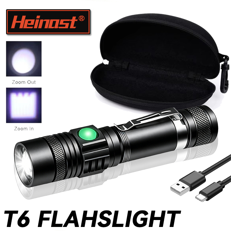 Linterna LED T6 Recargable, Li - Outdoor Lighting Black reseña y precio