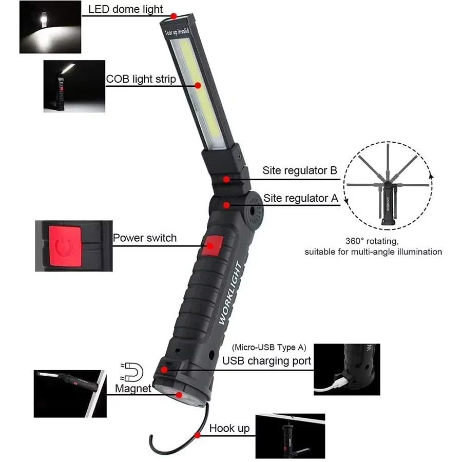 Linterna LED portátil con ganc - Outdoor Lighting Lumen reseña y precio
