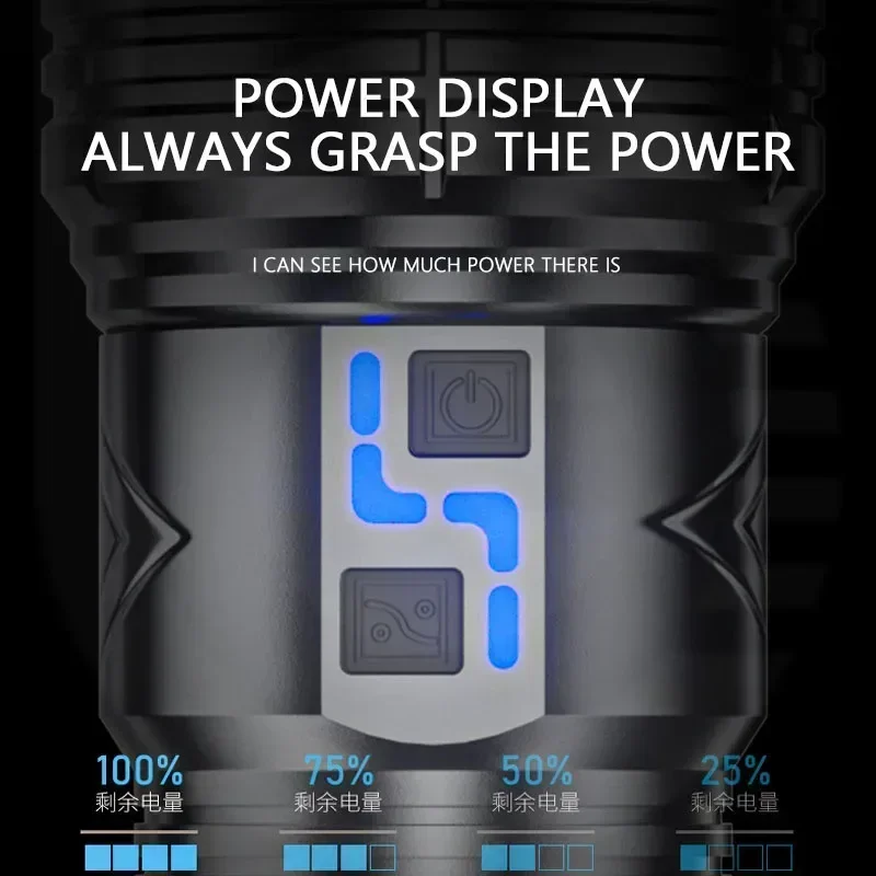 Linterna LED Súper Brillante d - Outdoor Lighting Black reseña y precio