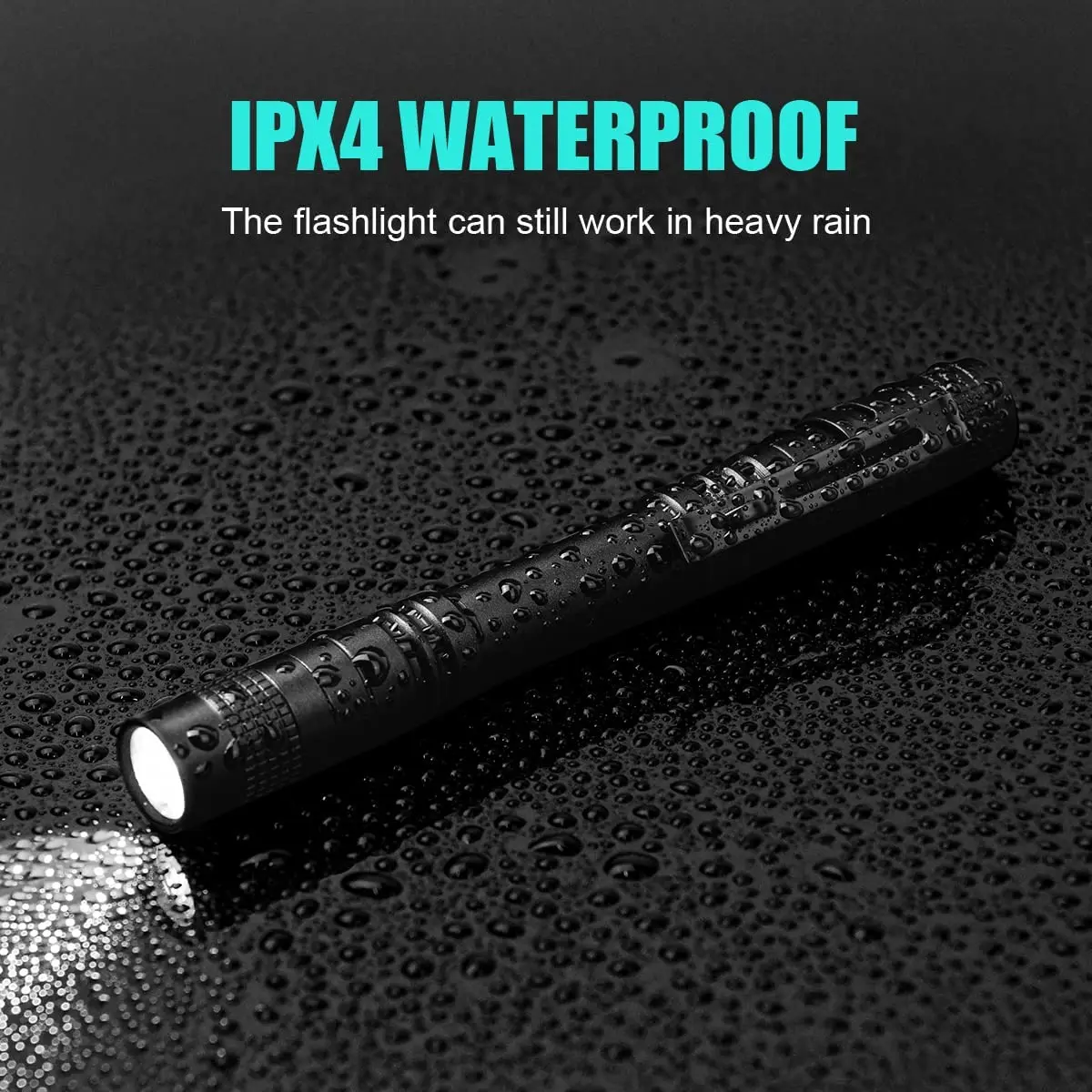 Mini linterna LED portátil, li - Outdoor Lighting Black reseña y precio