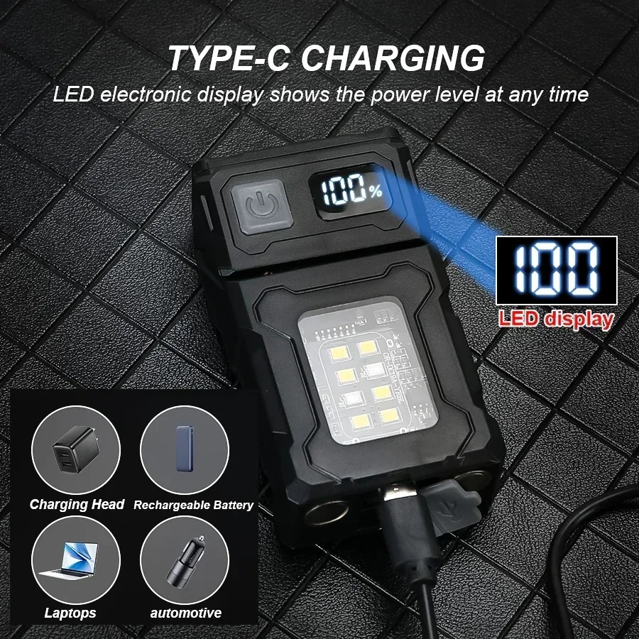 Mini Linterna LED Recargable p - Outdoor Lighting Black reseña y precio