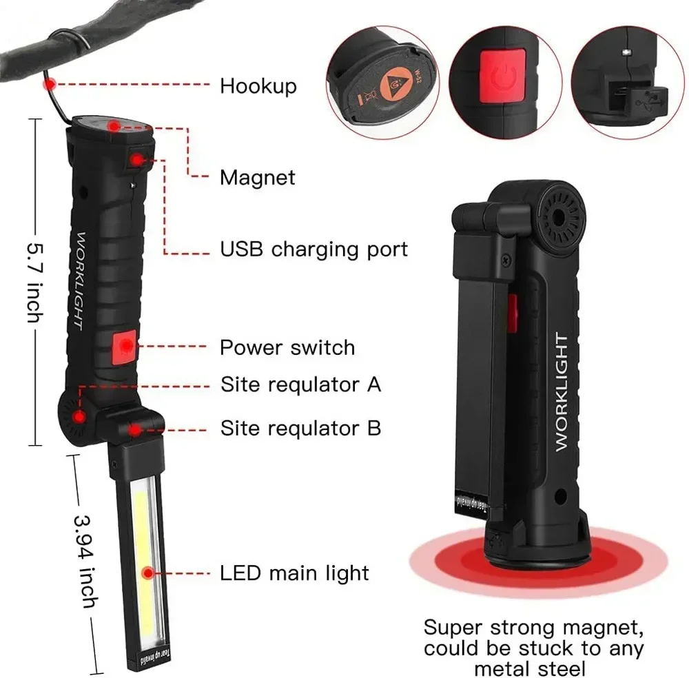 Linterna LED COB Lámpara de in - Outdoor Lighting Lumen reseña y precio