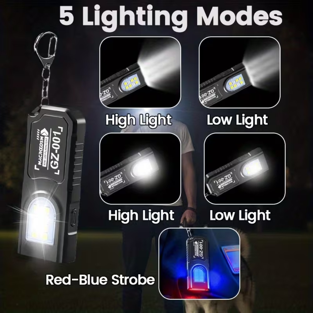 Mini linterna LED COB con llav - Outdoor Lighting Lumen reseña y precio